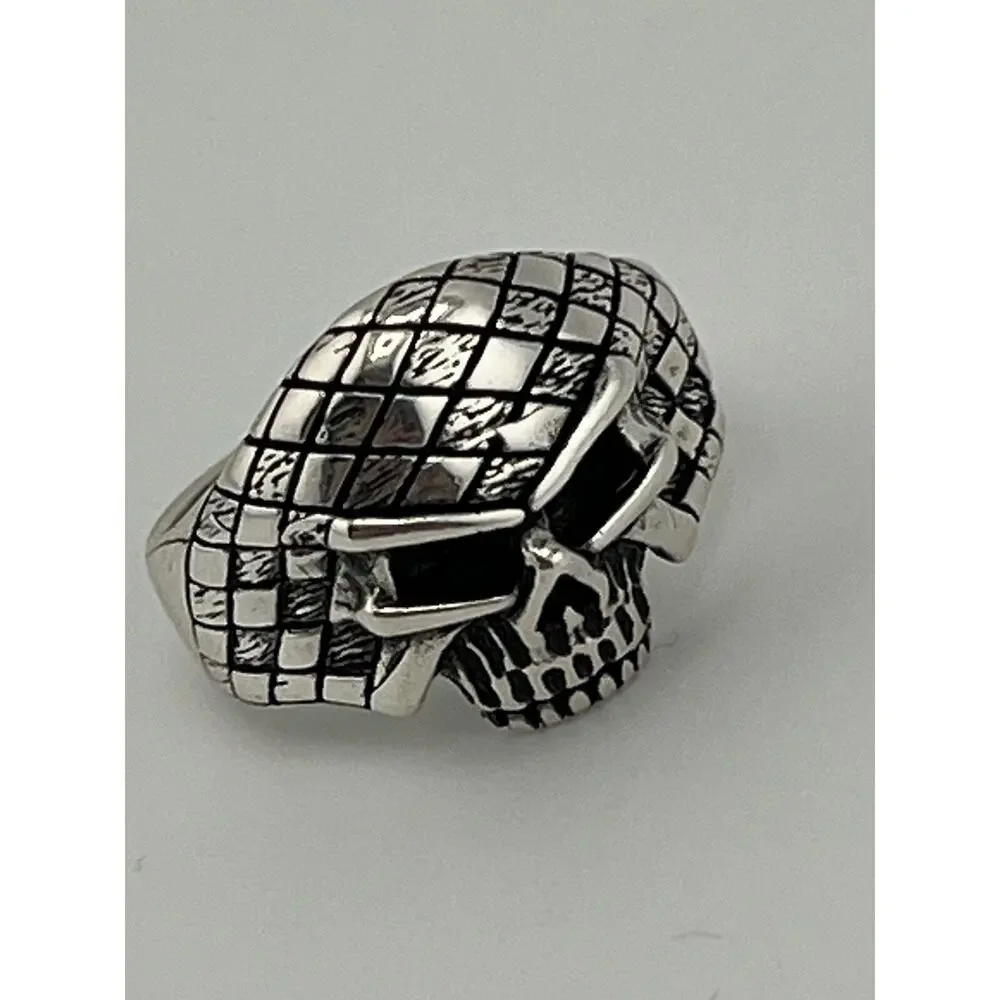 Skull Men’s Sterling Silver 925 Ring Size 9 - Picture 7 of 12